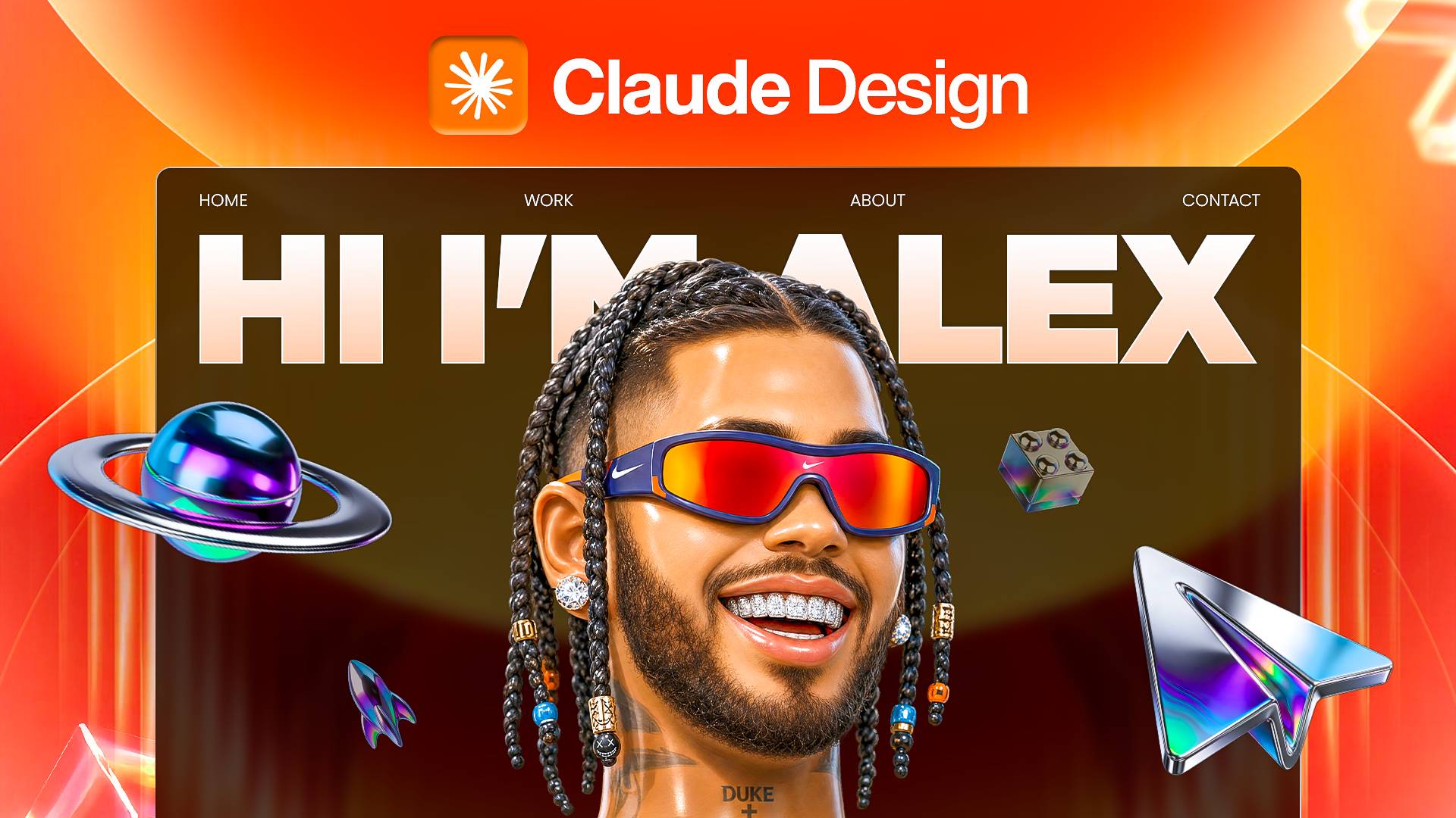 Stunning 3D Portfolio Website